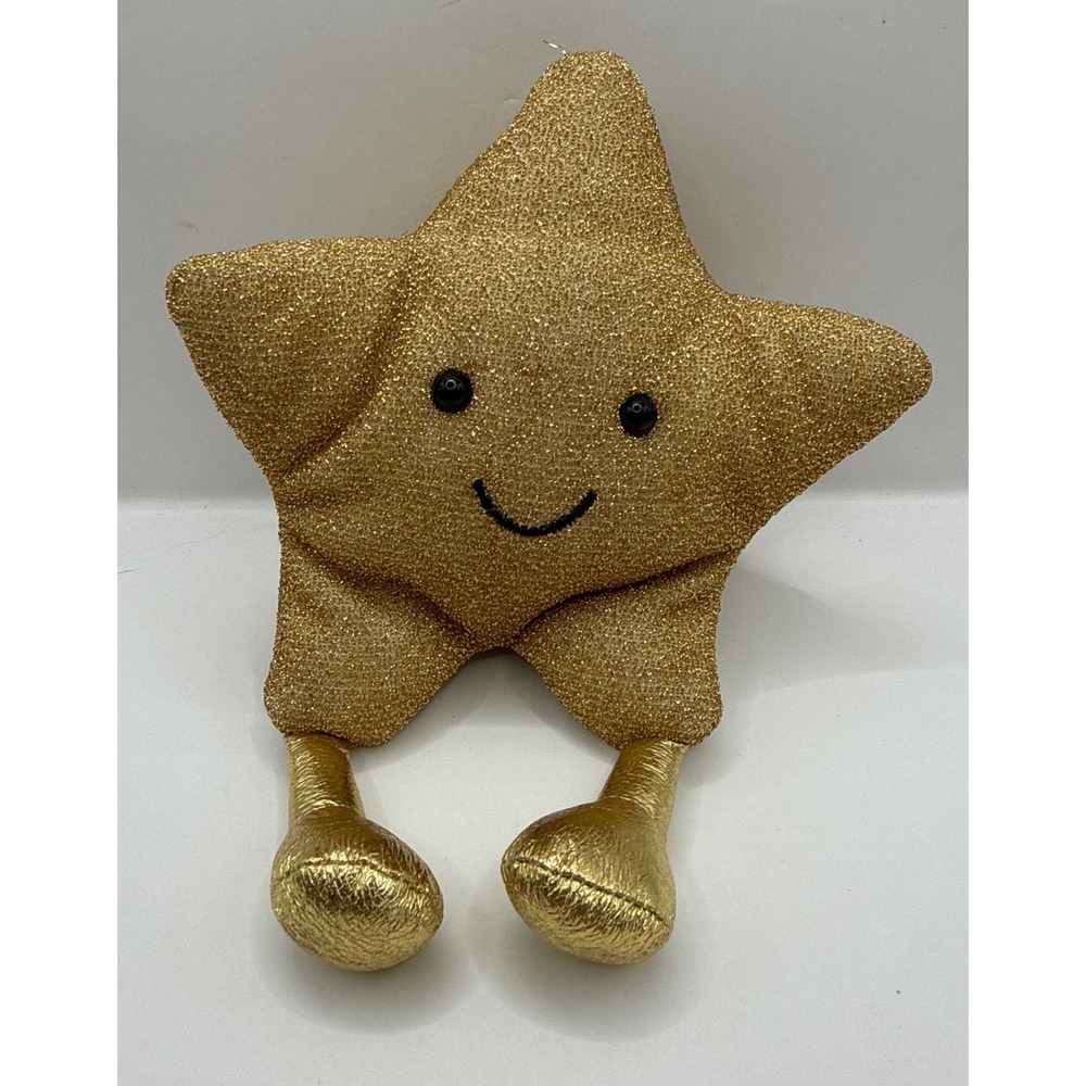 Jellycat Amuseables Gold Star Plush Shimmer Sparkling Stuffed Toy JCINC5880 6in